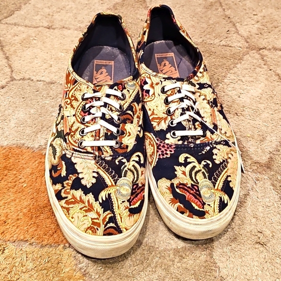 Vans Authentic Paisley Royal Paisley Canvas Sneakers - Picture 1 of 2